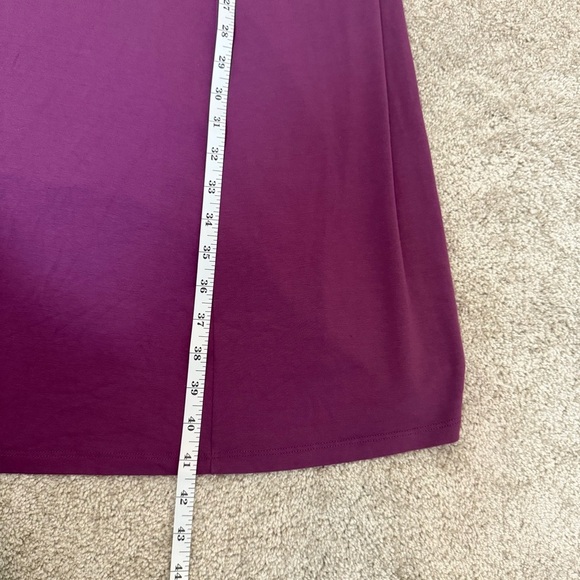 Eileen Fisher Purple Jersey Tank Dress Size S Relaxed Fit‎ Stretch Sleeveless - Picture 8 of 9